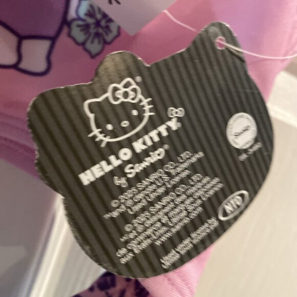 Hello Kitty By Sanrio Girls 1 Piece Swimsuit Bathingsuit Pink Green Size 4/5 - Picture 5 of 8